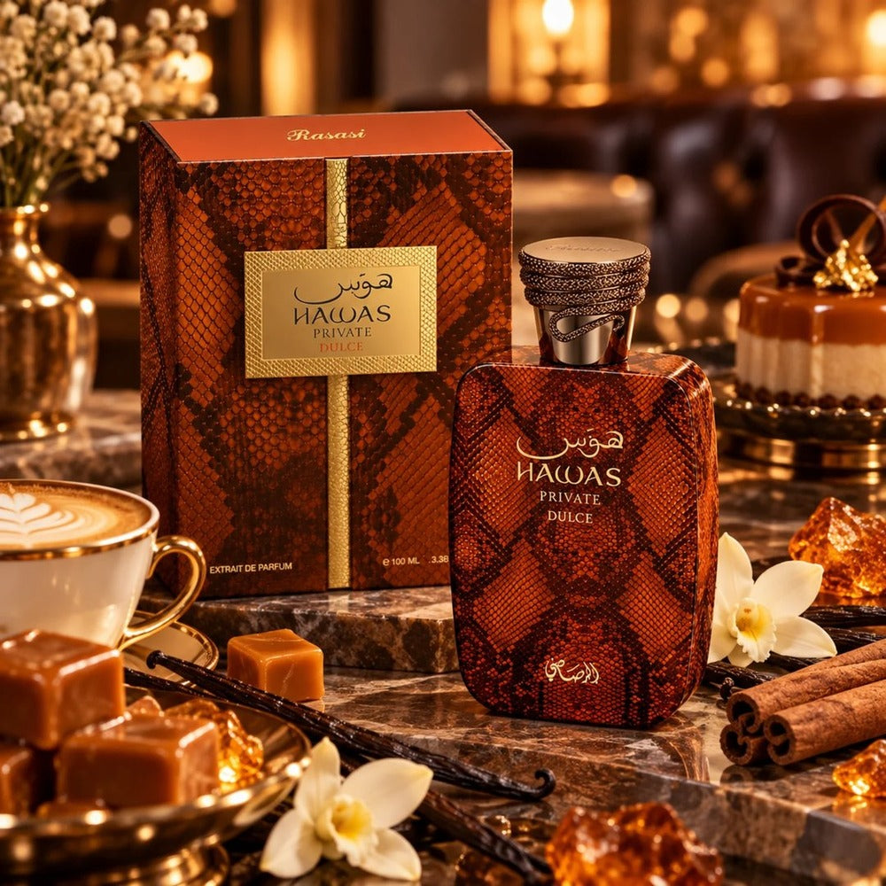 Rasasi Hawas Private Dulce with coffee, caramel and vanilla